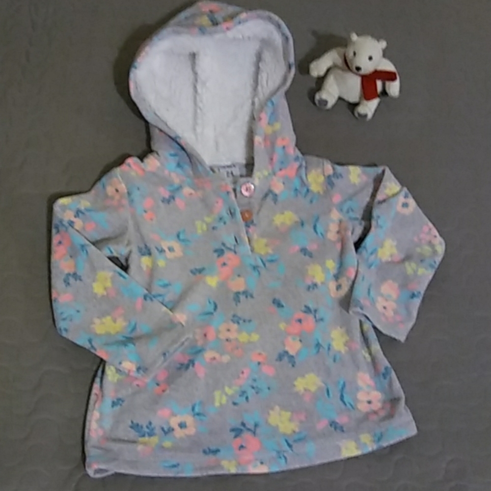 Carter's Floral Fleece Pullover Hoodie